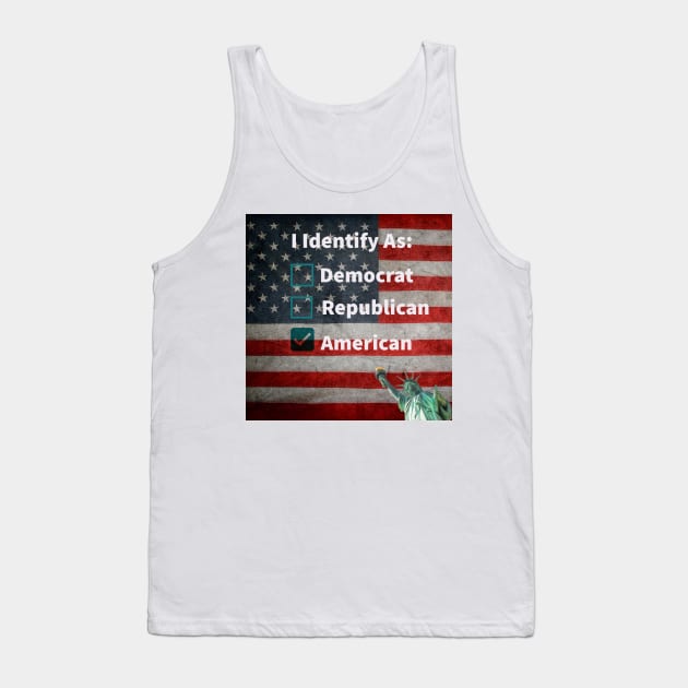 I Identify As American Tank Top by Lulu's Designs